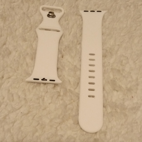 NEW WHITE Apple Watch Band - Silicone - Picture 5 of 5